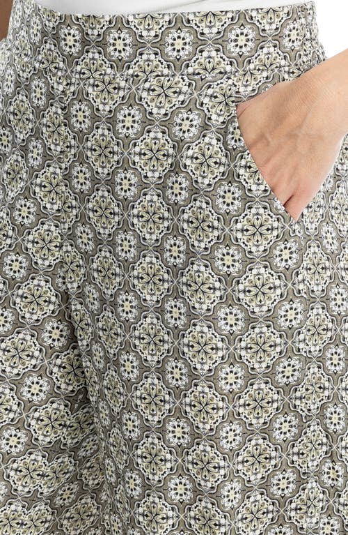 Max Studio Wide Leg Pull-on Crop Pants