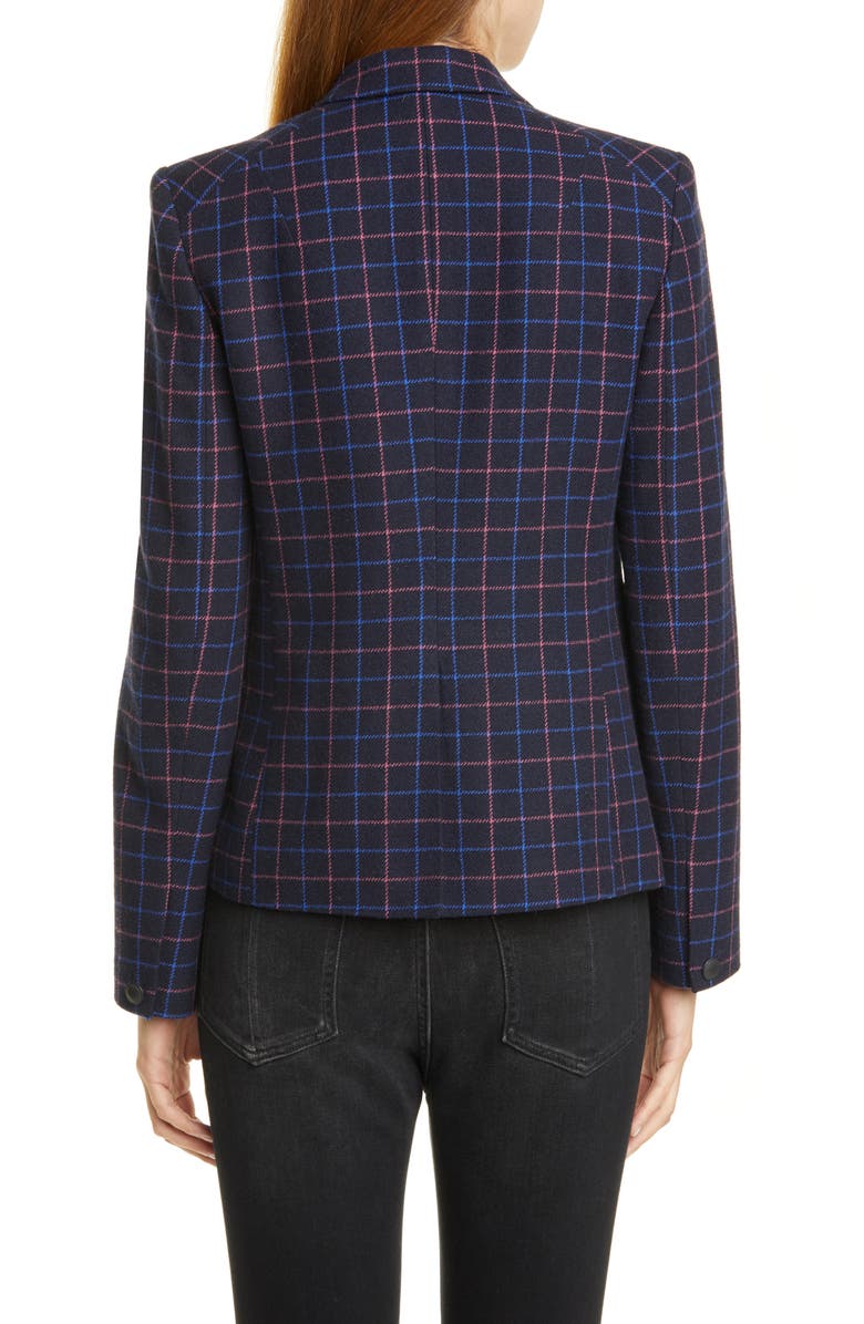 rag & bone Nancie Check Blazer, Alternate, color, 