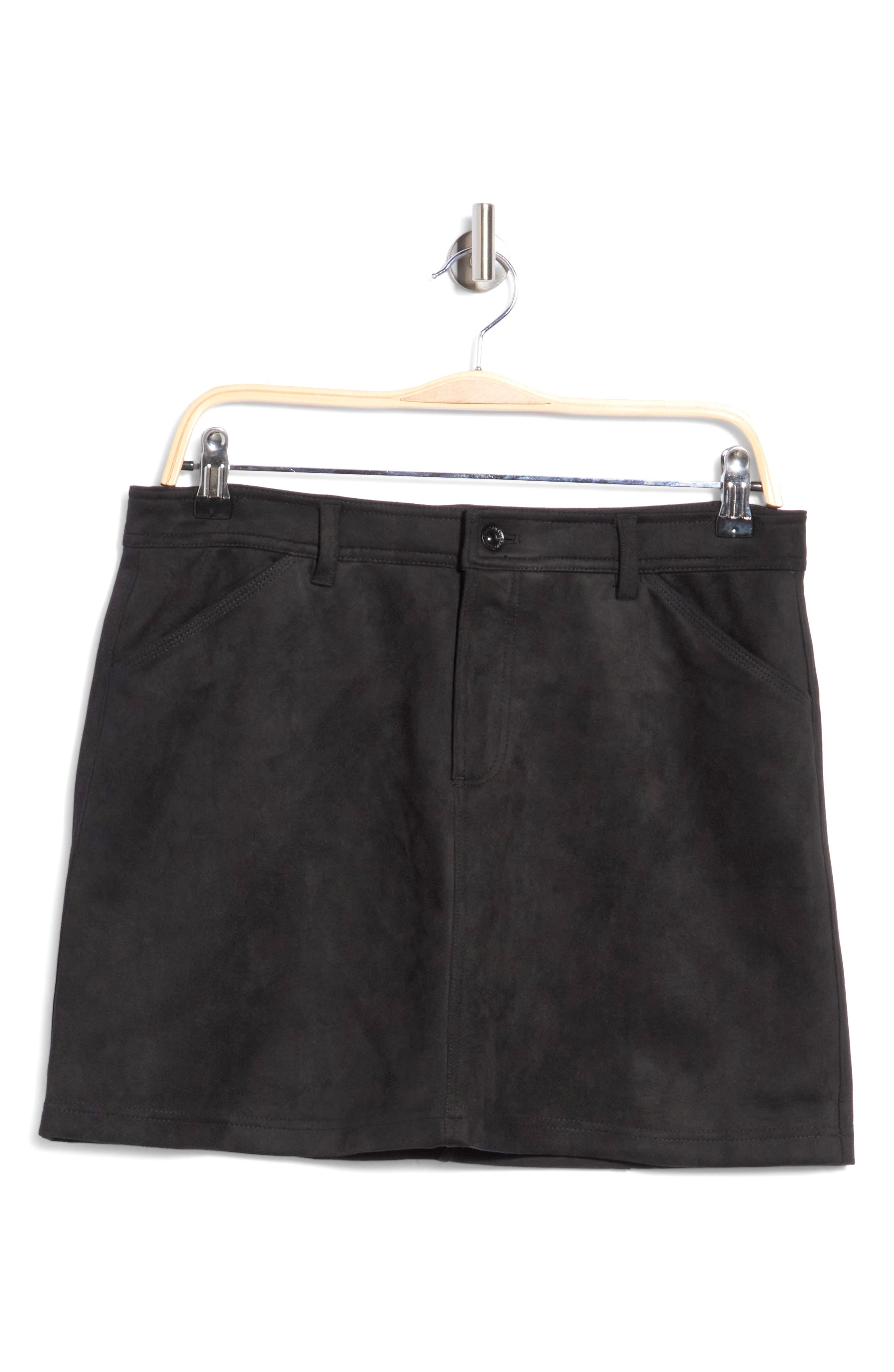 Faux Suede Miniskirt
