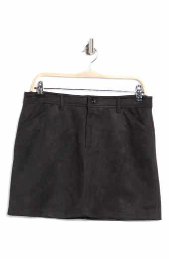Faux Suede Miniskirt