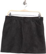 Sanctuary Faux Suede Miniskirt