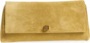 Khaite Audrey Suede Clutch