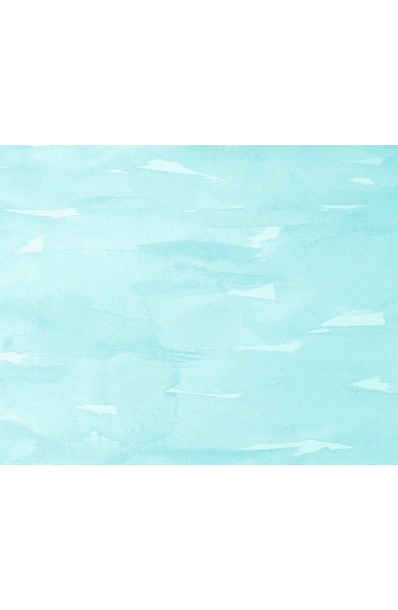 MELANGE HOME 300 Thread Count Sleepy Turquoise Wash Full-Queen Duvet Set, Alternate, color, 