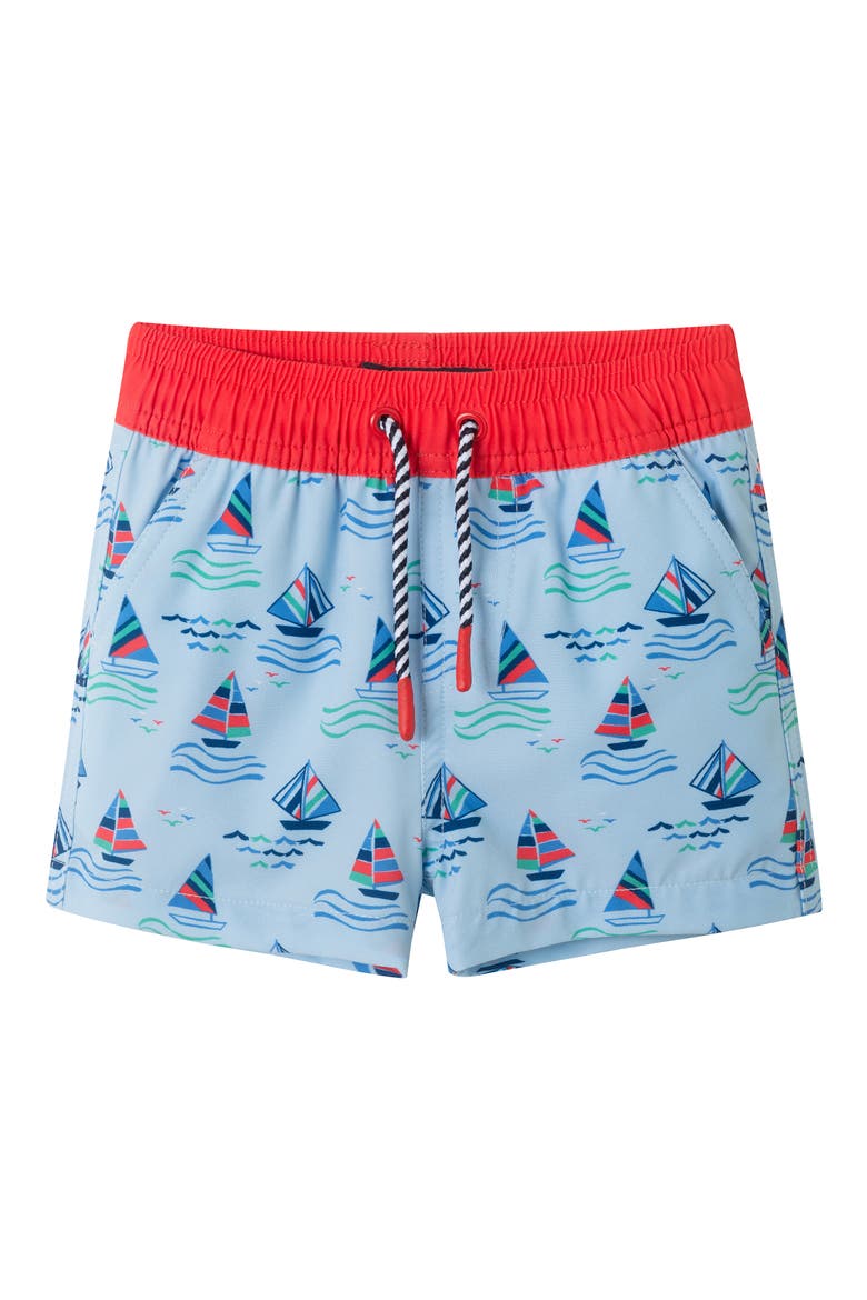 Long Sleeve Rashguard & Shorts Set, Alternate, color, NAVY