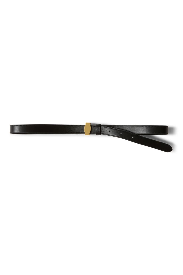 Dash Leather Belt, Main, color, BLACK