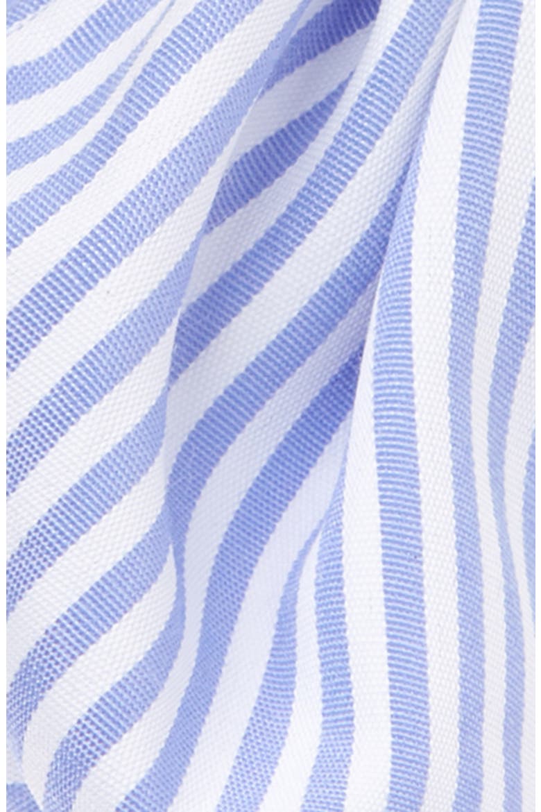Pinstripe Bow Headband, Alternate, color, BLUE