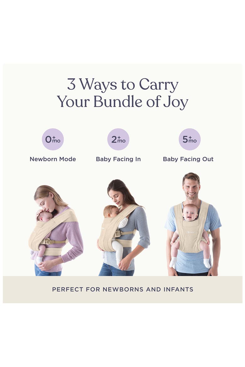 Embrace Baby Carrier, Alternate, color, CREAM
