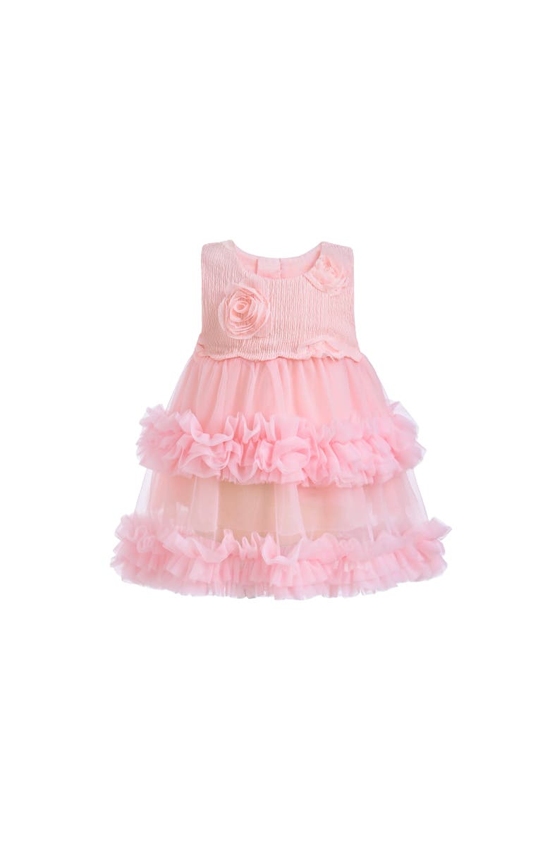 Tulleen Flower Layered Tulle Dress, Alternate, color, Pink