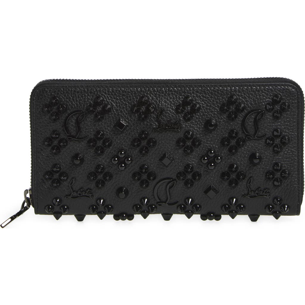 Christian Louboutin Panettone Wallet In Leather With Loubinthesky Spikes