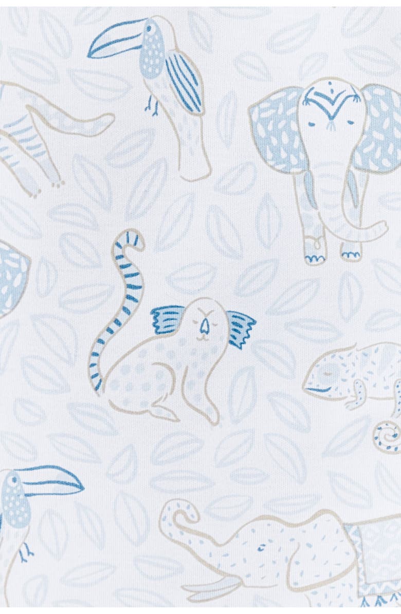 Babycottons Premium Peruvian Pima Cotton Manji Snug Fit Long Pajama Set for Toddler, Alternate, color, Blue