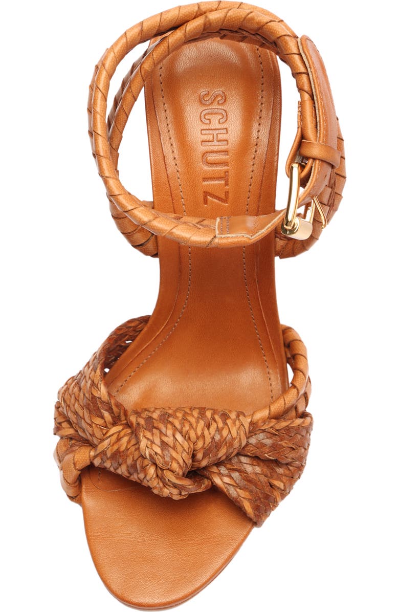 Schutz Khari Ankle Strap Sanndal, Alternate, color, Cuoio Brown