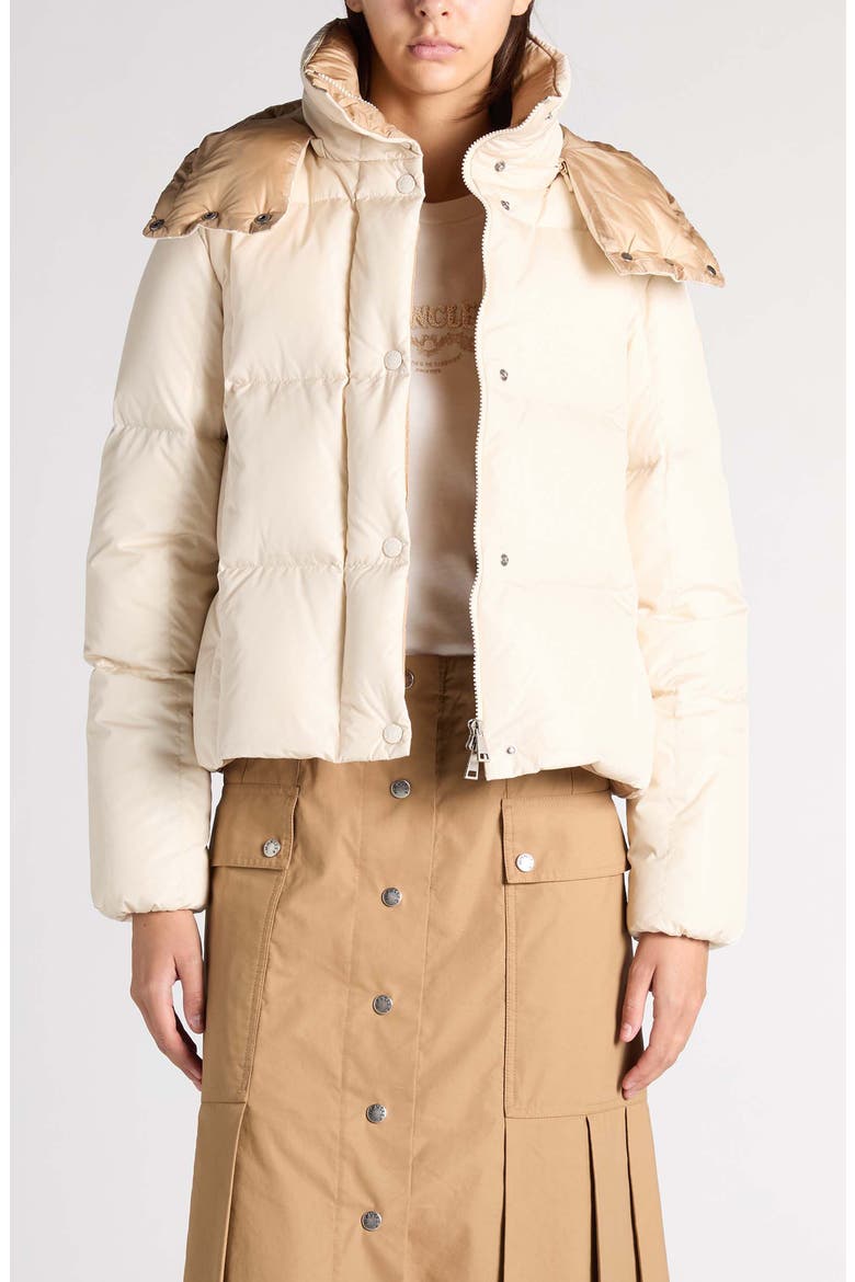 Castelnew Down & Feather Puffer Jacket, Main, color, BEIGE