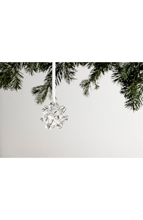 Orrefors 2022 Annual Nivis Ornament In Transparent