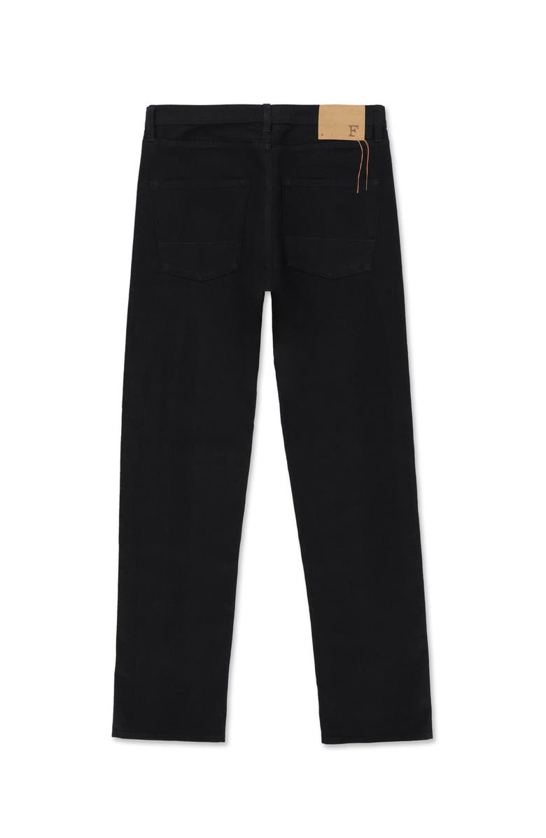 Fortela 356 Jaky Japan Selvedge 5-Pocket Regular Fit Black Denim, Alternate, color, D900
