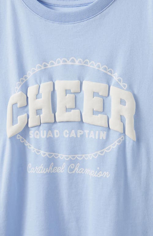 Cotton On Kids Kid's Poppy Short Sleeve Graphic Print Tee In Cheer Dawn Blue