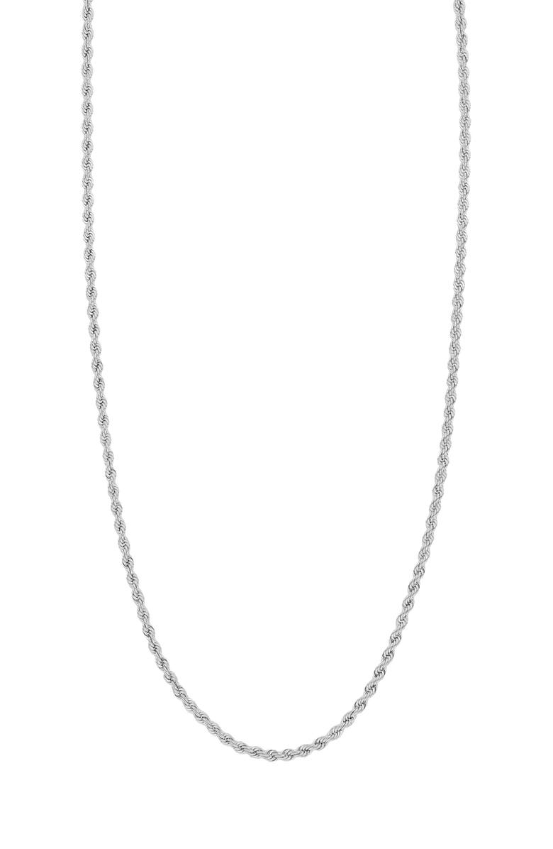 Bony Levy 14K Gold Rope Chain Necklace, Main, color, 14K White Gold