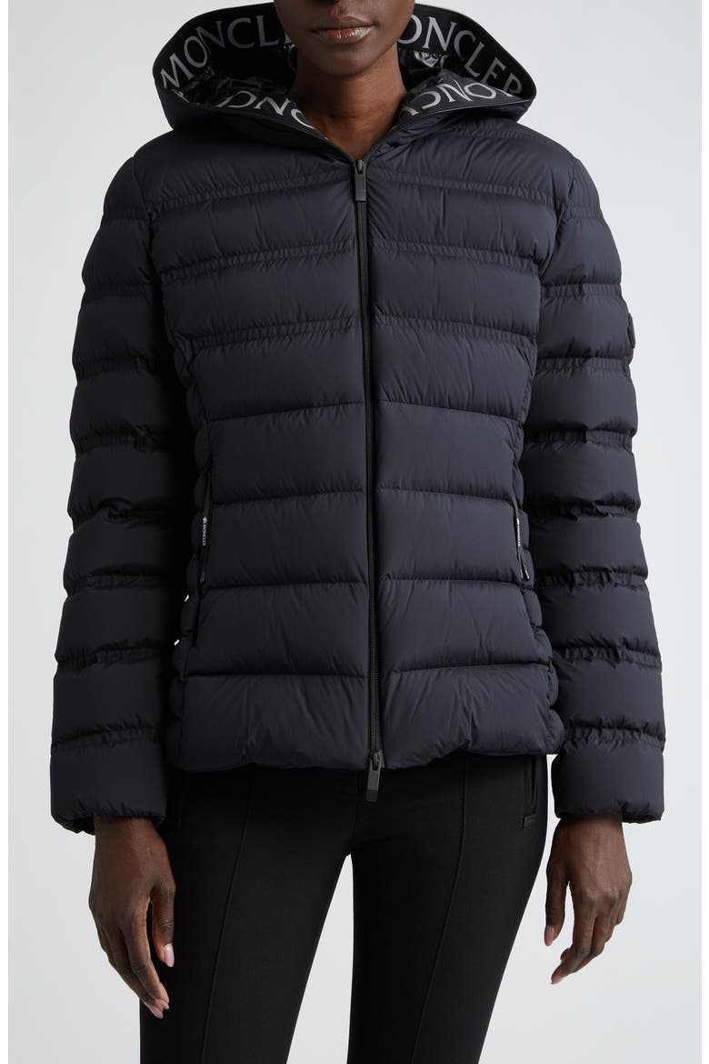 Alete Hooded Down Puffer Jacket, Main, color, BLACK
