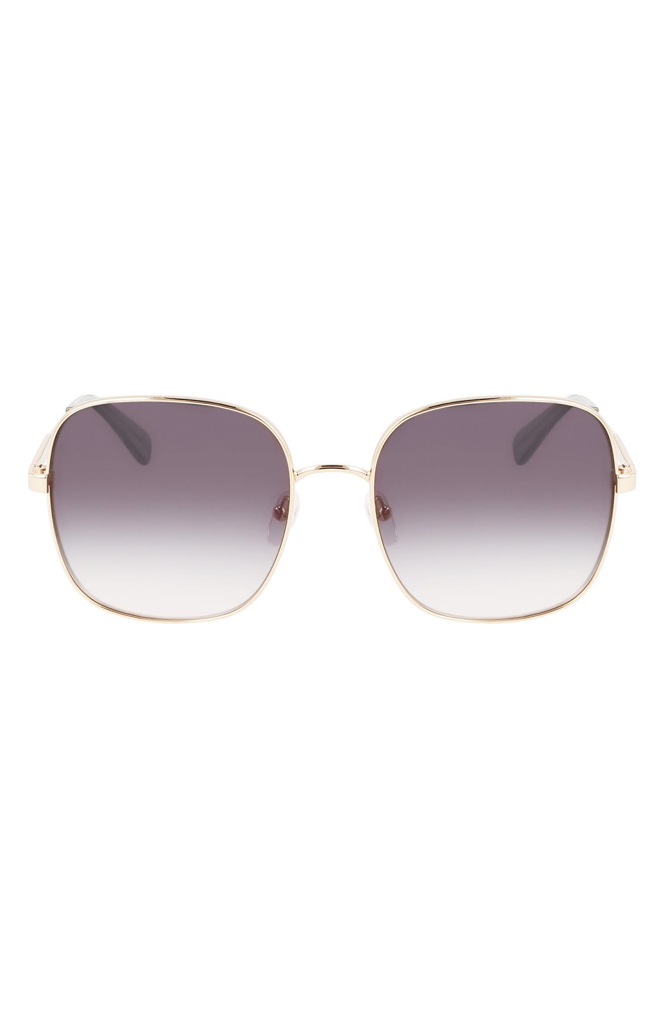Longchamp 59mm Monogram Square Sunglasses