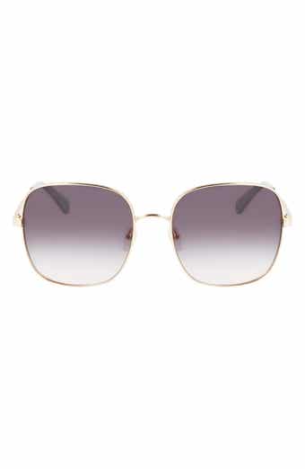 Longchamp 59mm Monogram Square Sunglasses
