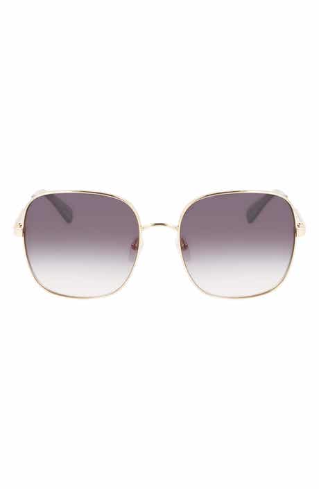 Longchamp 59mm Monogram Square Sunglasses