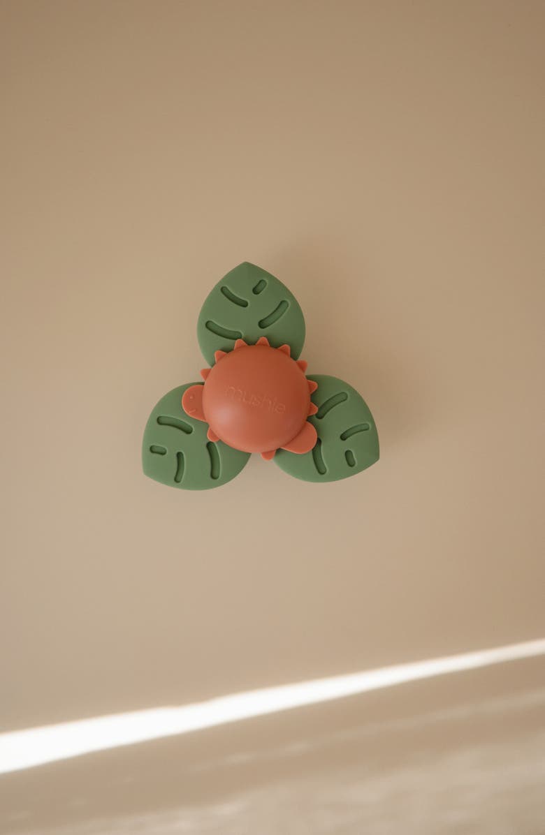 Mushie Dino Suction Spinner, Alternate, color, Green Multi