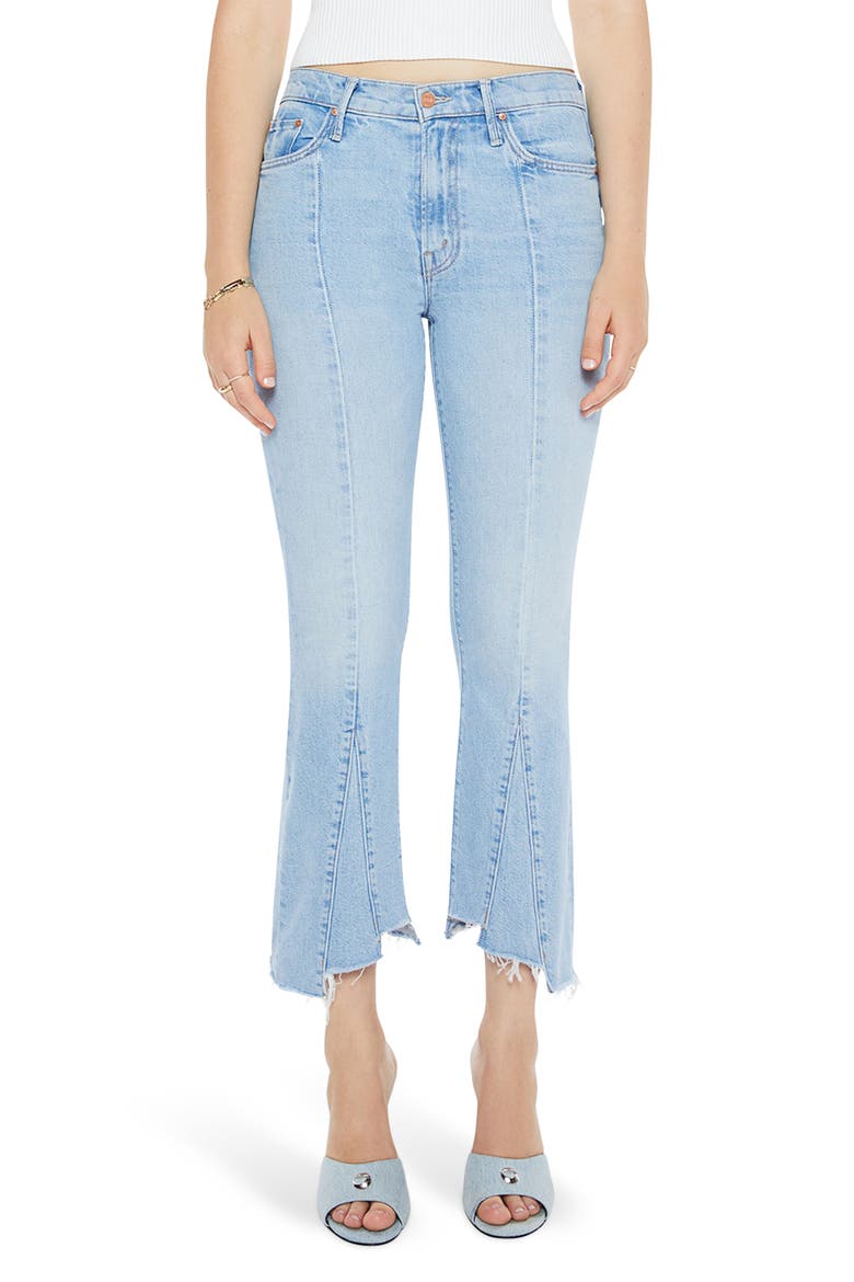 The Insider Seamed Frayed Crop Straight Leg Jeans, Main, color, LETS GET IT TOGETHER