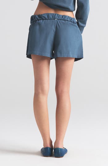 Cotton Blend Fleece Lounge Shorts
