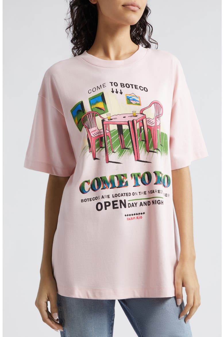 Come to Rio Cotton Graphic T-Shirt, Alternate, color, PINK