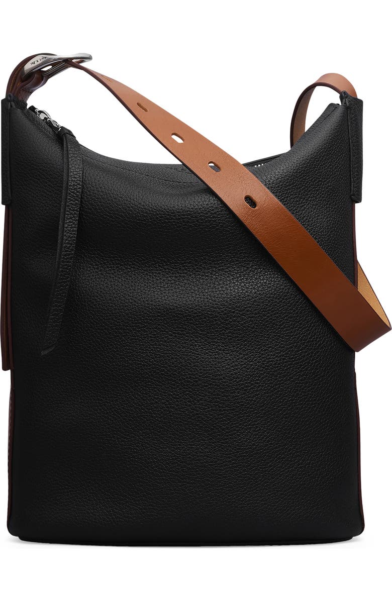 rag & bone Belize Leather Bucket Bag, Main, color,