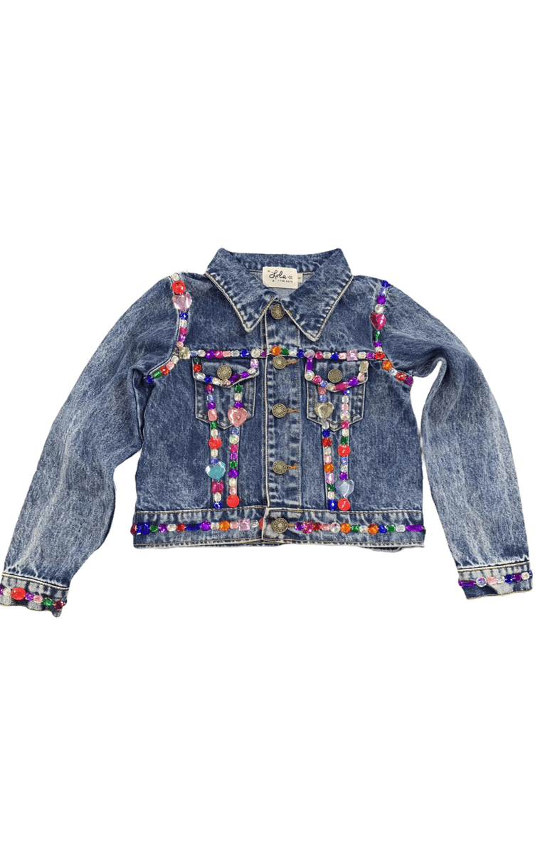 Lola + The Boys Jelly Bean Denim Jacket, Main, color,