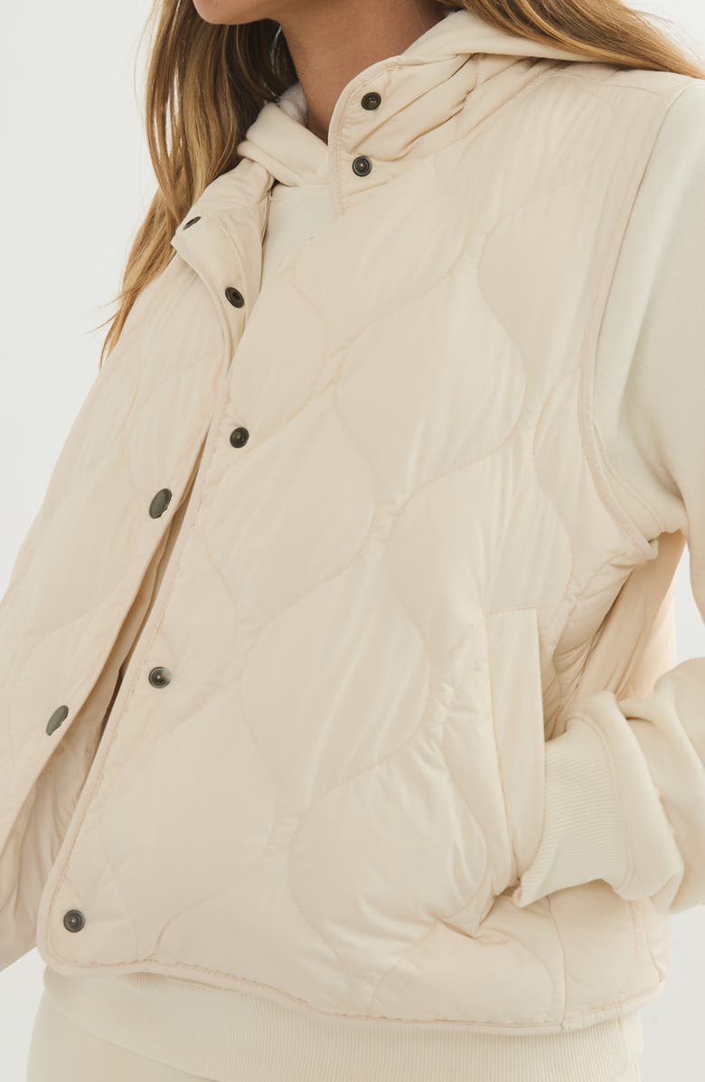 Marine Layer Sophia Quilted Vest, Alternate, color, 