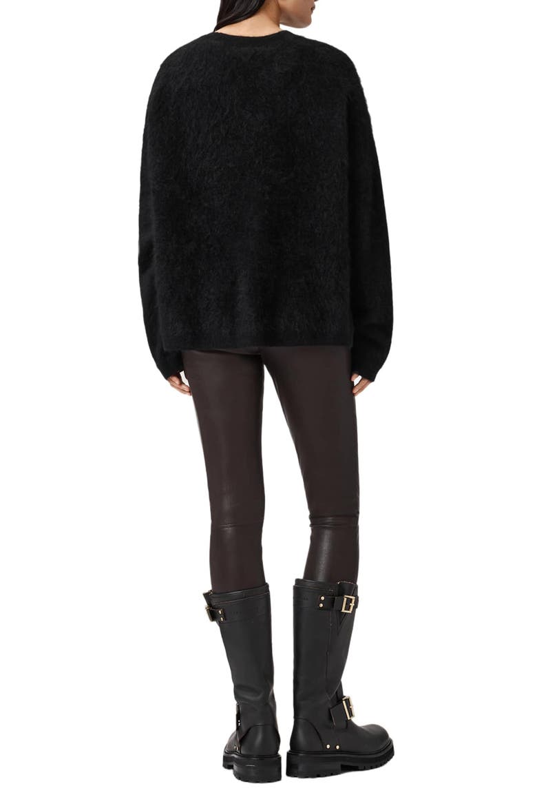 Cora Leather Leggings, Alternate, color, BITTER BROWN