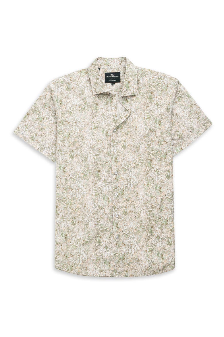 Forsyth Island Short Sleeve Button-Up Shirt, Alternate, color, JUNGLE