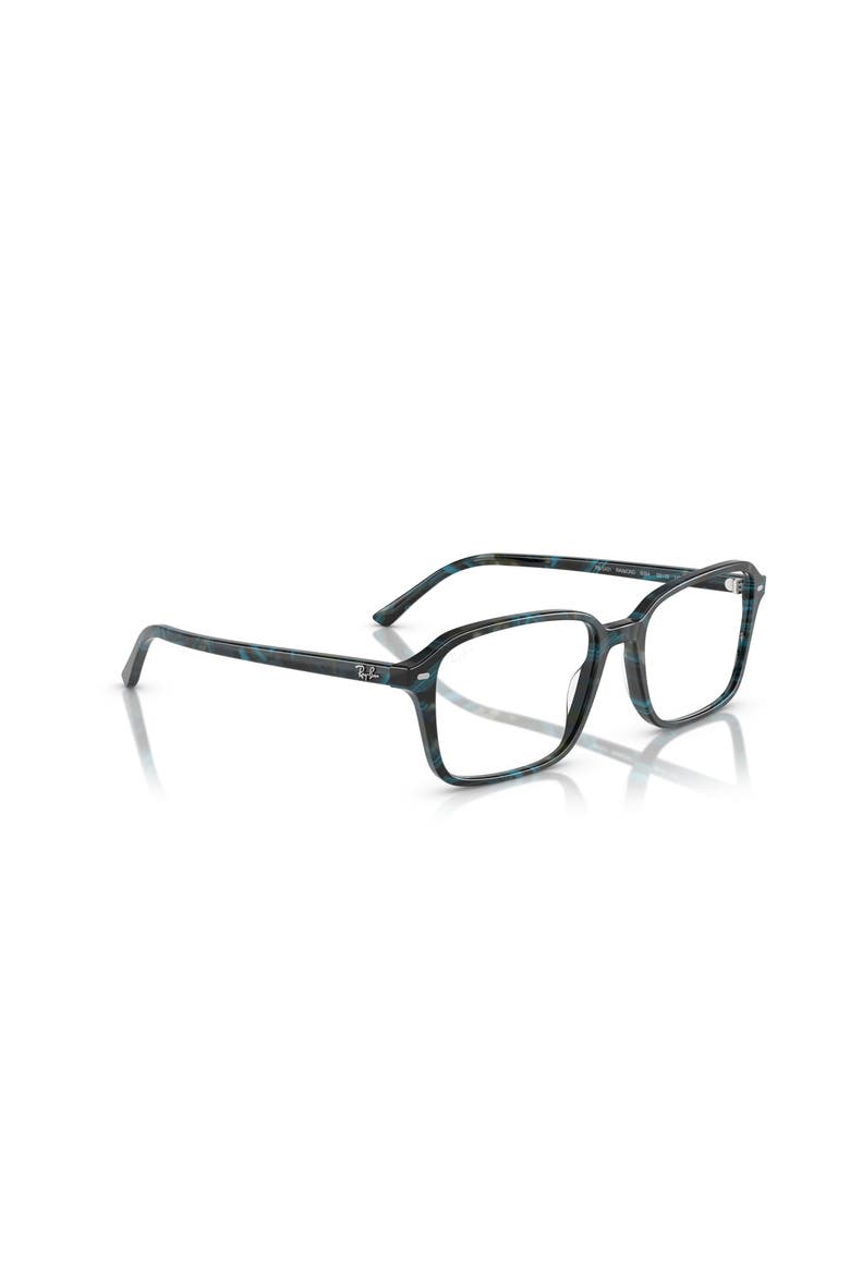 54mm Square optical glasses, Alternate, color, Blue
