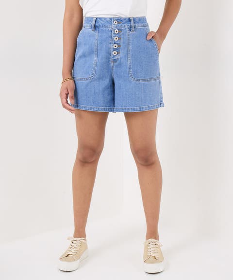 Mom Jean Shorts (Plus)