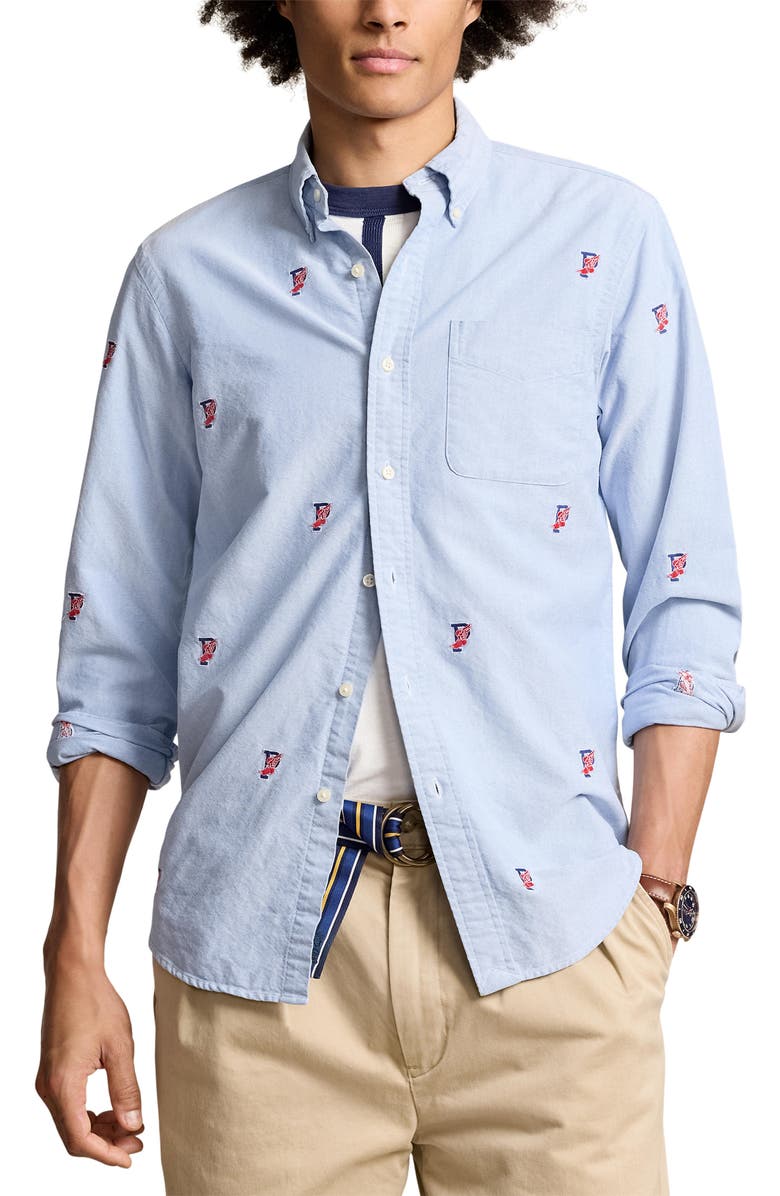 Polo Ralph Lauren Classic Oxford Button-Down Sport Shirt, Main, color, 