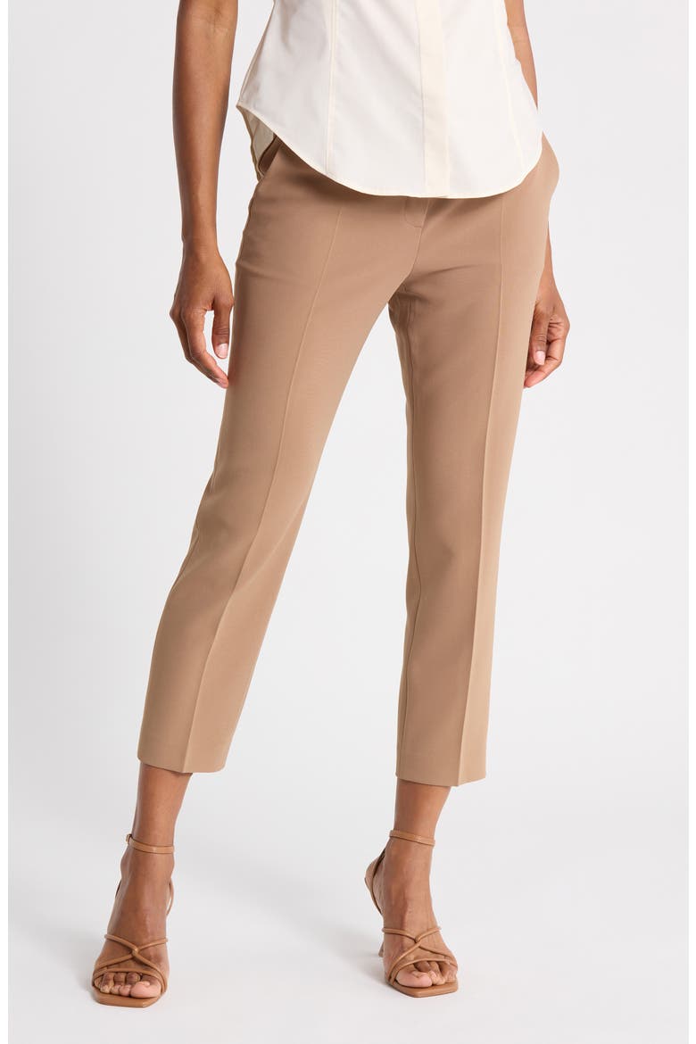 Treeca Crepe Pants, Main, color, TRUFFLE