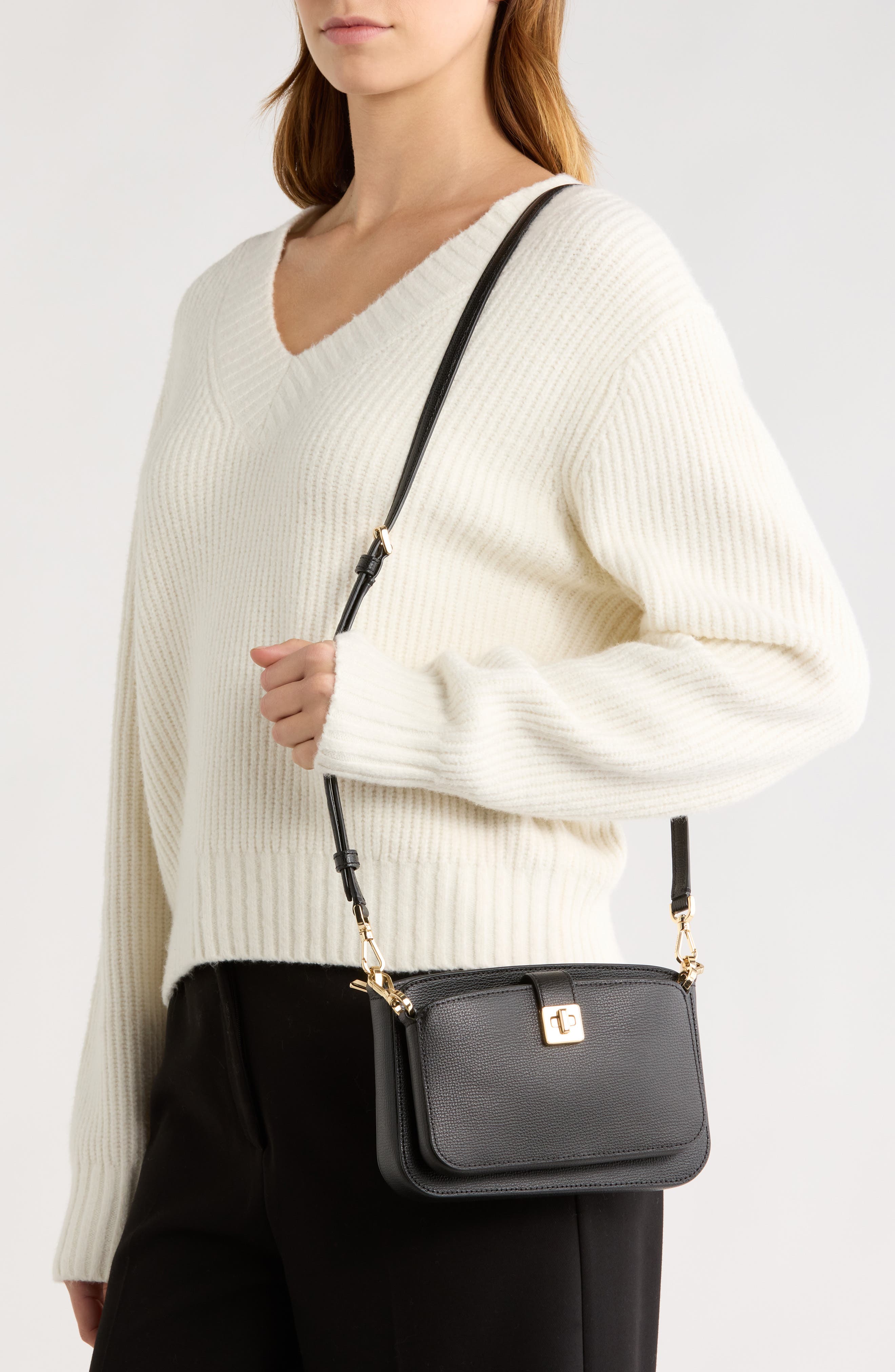 Kate Spade New York phoebe crossbody duo bag, Alternate, color, Black