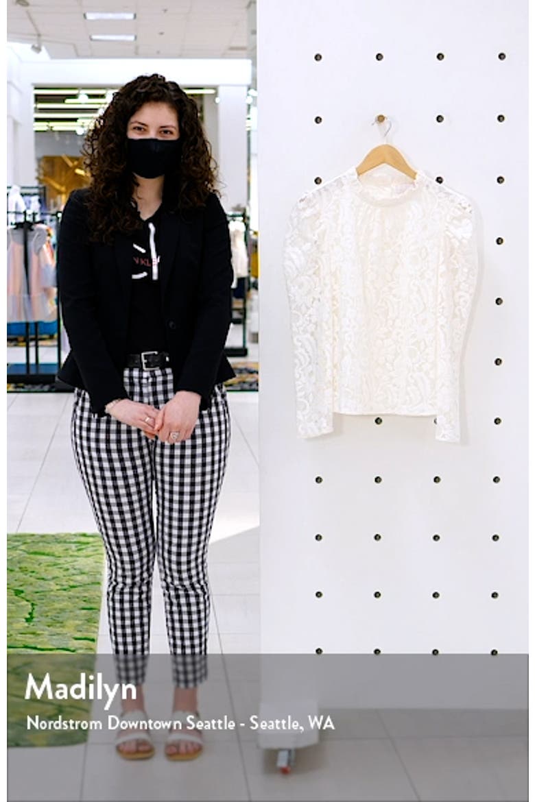 Ruffle Trim Lace Top video