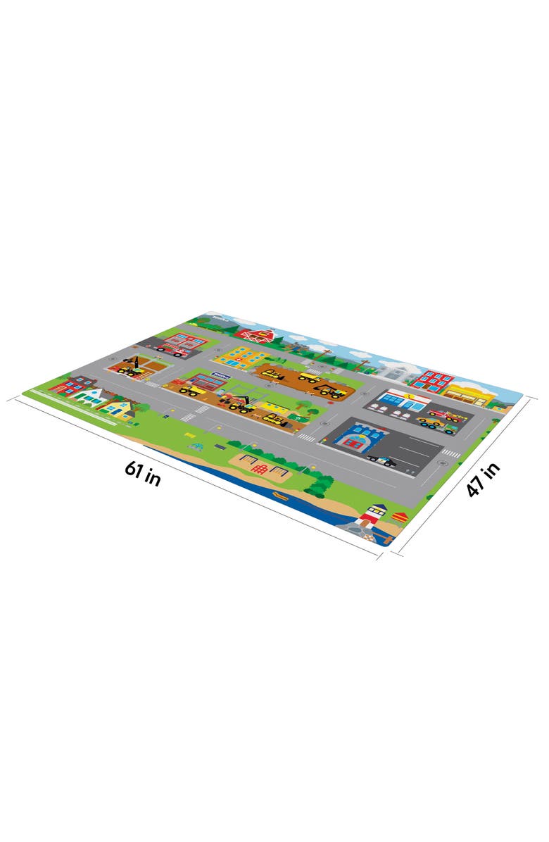 Imaginmat Jumbo Tonka Floor Playmat 
2 Toy Cars, 47 X 61",Ages 3+, Alternate, color, Multicolored