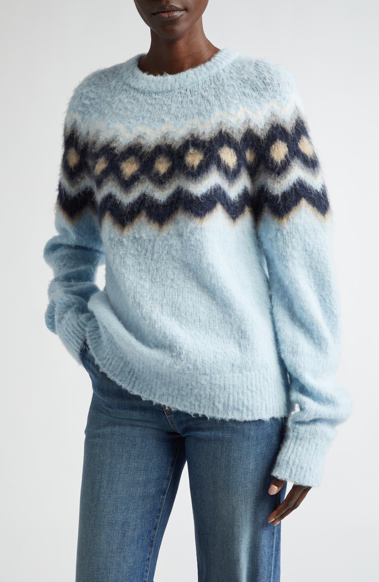 A.L.C. Ezra Fair Isle Alpaca & Merino Wool Blend Sweater, Main, color, 