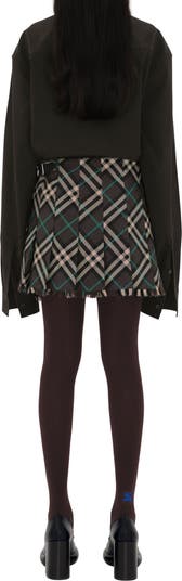 【関税＆送料込み】Burberry Grey Wool Mini Kilt Burberry Check Wool Blend Mini Kilt | Nordstrom