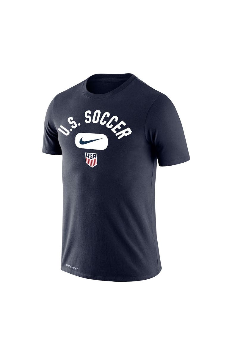 Nike Men's Nike Navy USMNT Lockup Legend Performance T-Shirt, Alternate, color,