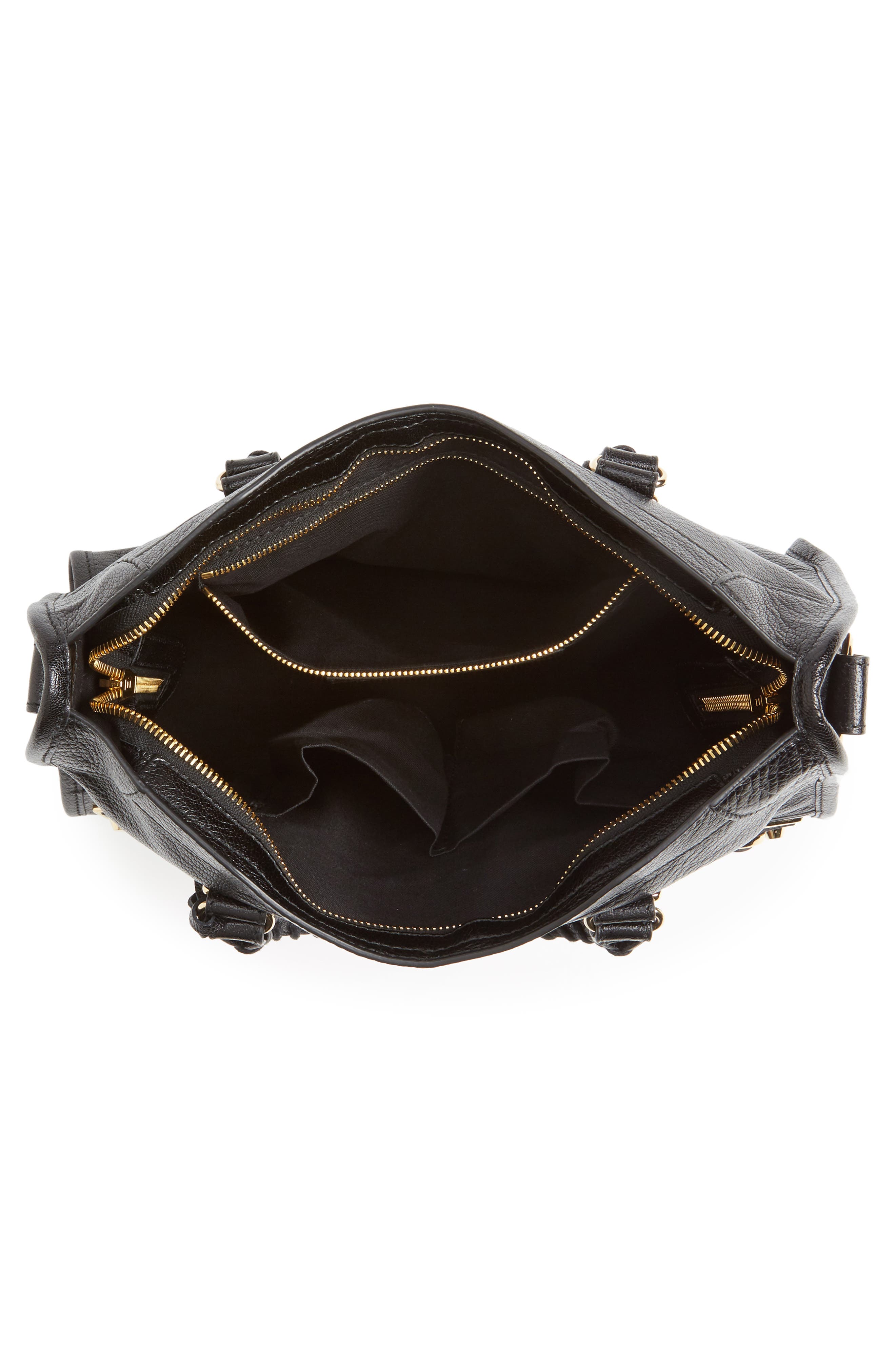 Balenciaga Small Classic Metallic Edge City Leather Tote, Alternate, color, 