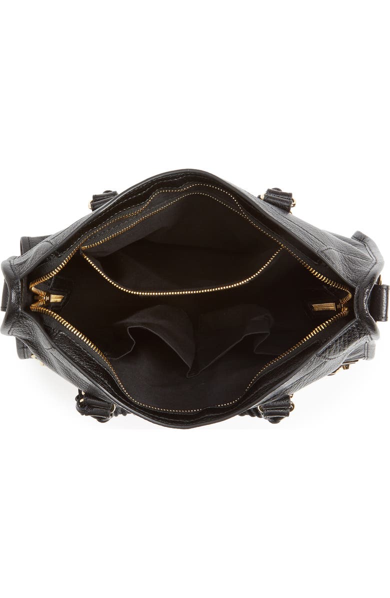 Balenciaga Small Classic Metallic Edge City Leather Tote, Alternate, color,