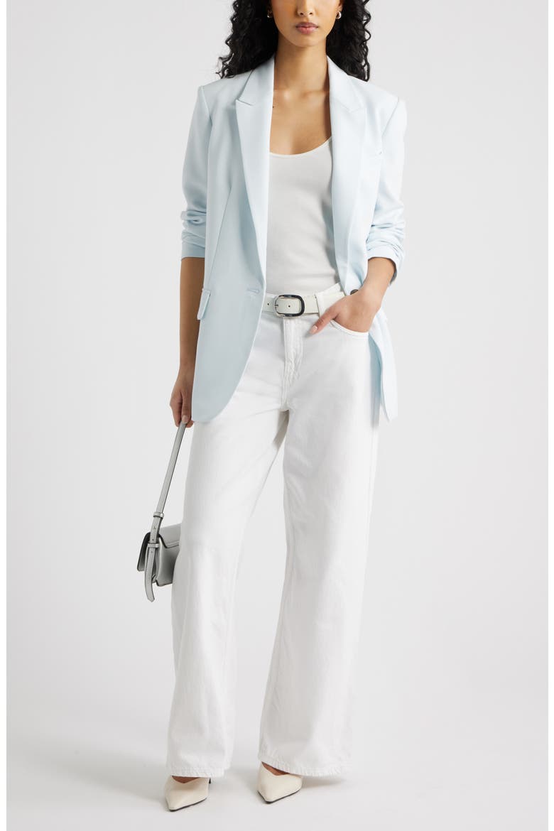 Icon Twill Blazer, Alternate, color, BLUE BREEZE