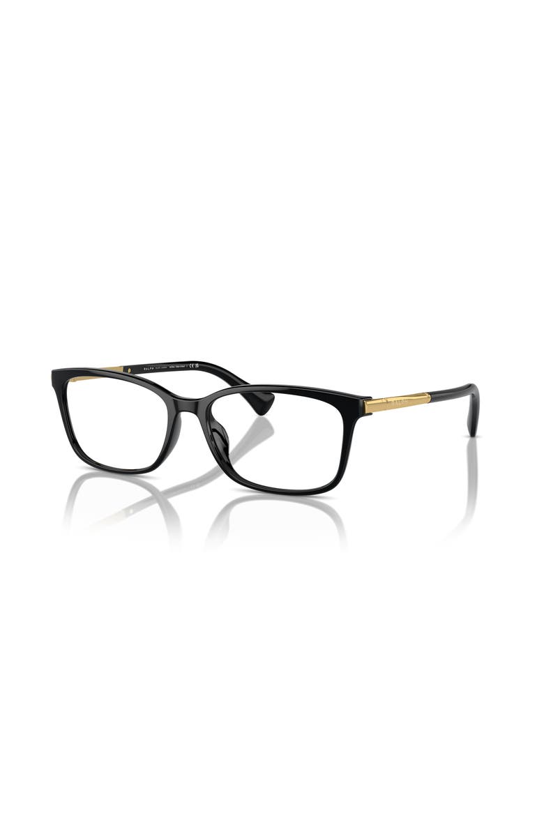 RALPH 55mm Rectangle optical glasses, Main, color, Black