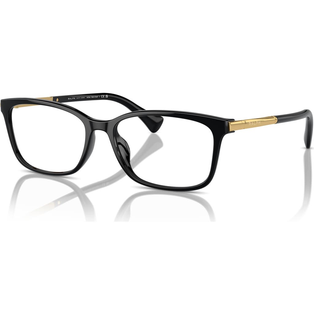 Ralph 55mm Rectangle Optical Glasses In Black