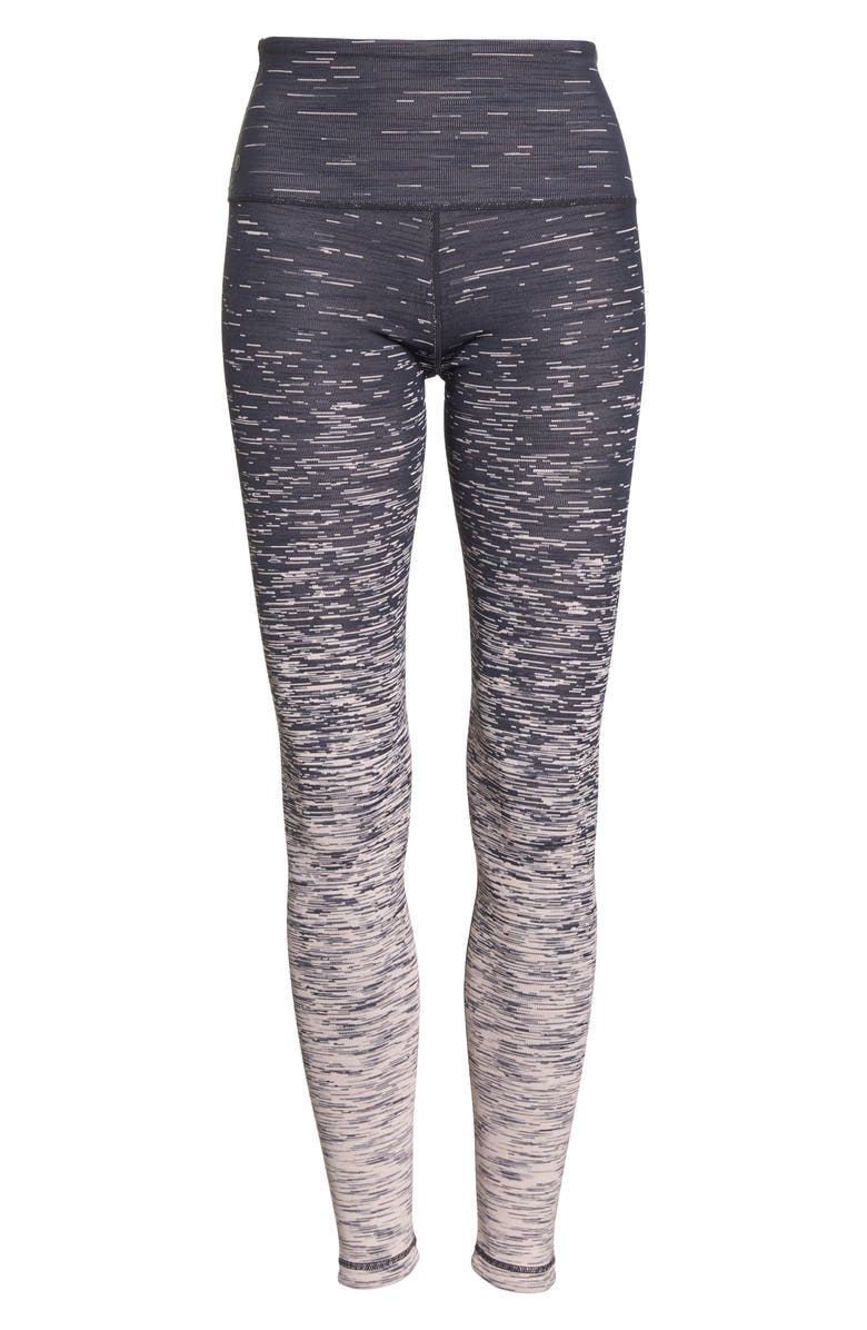 Zella Static High Waist Reversible Leggings, Alternate, color, 