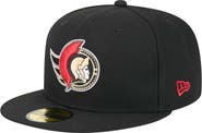New Era Men's New Era Black Ottawa Senators Core 59FIFTY Fitted Hat